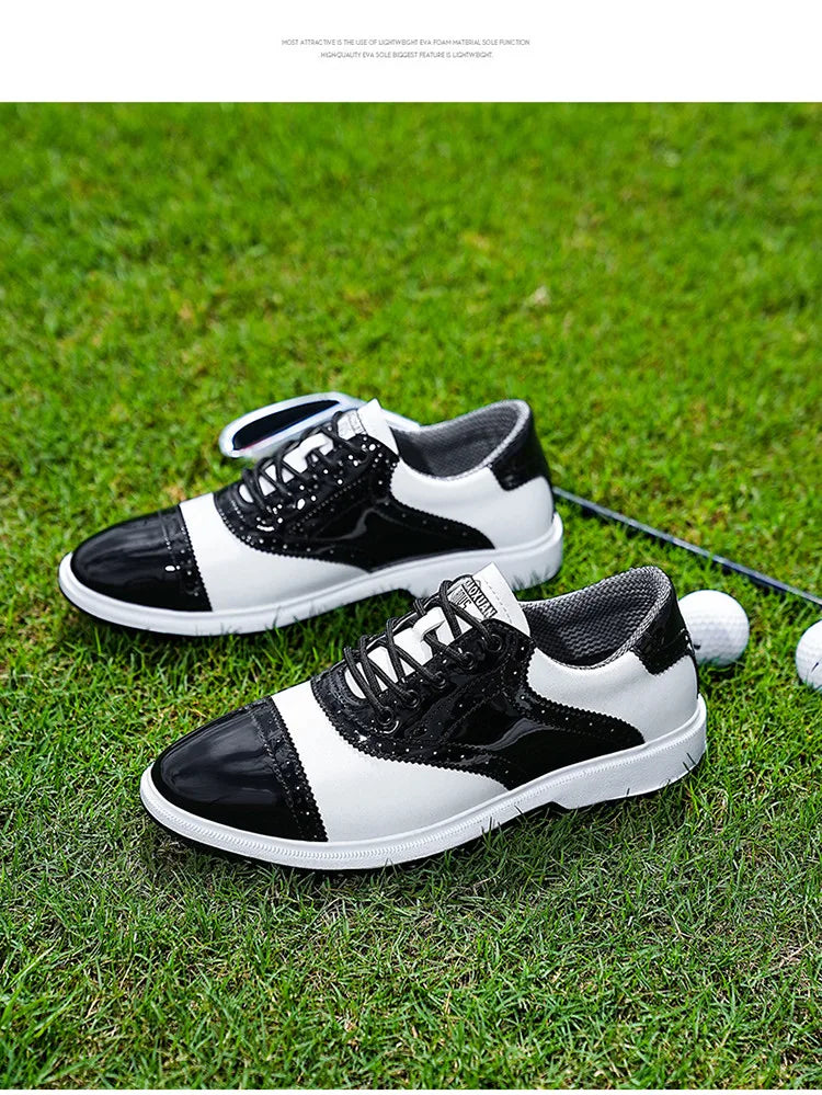 High quality Patten Leather Golf Shoes Men Luxury Brand Golf Shoes With Spikes Sports Shoes Mens