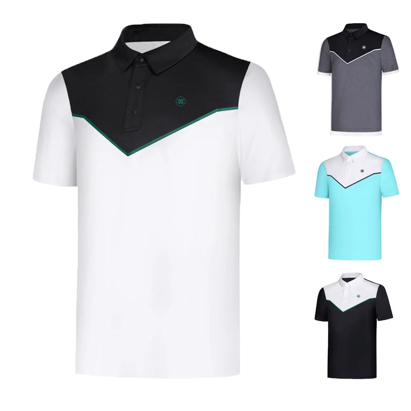 Golf Clothing Men's Short-Sleeved Breathable Sports Golf T-Shirt High Quality