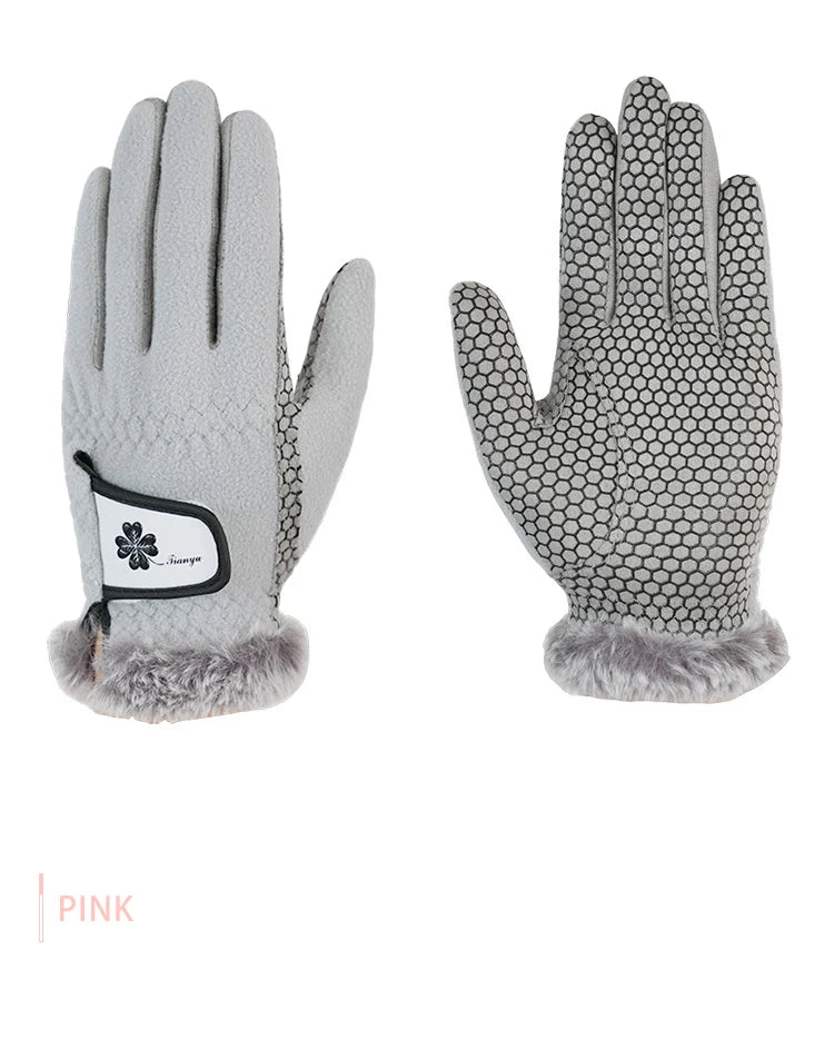 Luxury Brand Warm Golf Gloves Women's Left and Right Hands 1 Pair