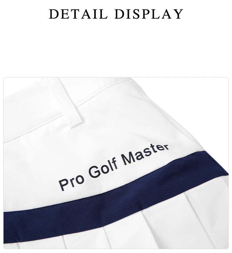 Women's Golf Sports Short Skirt Skort Summer Breathable  A-line Pleated Skirt