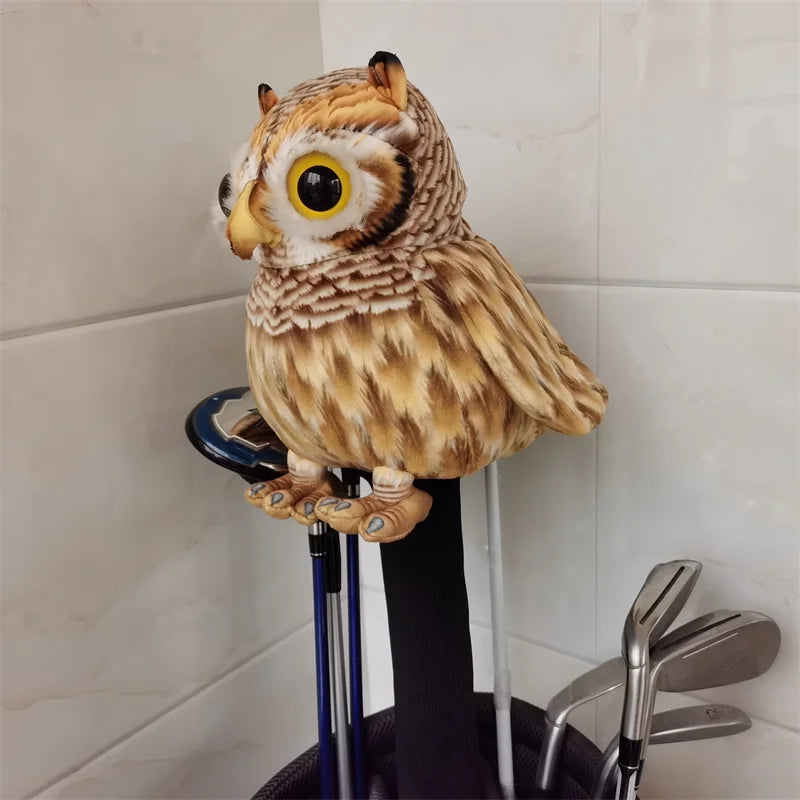 Owl Driver Head Cover Plush Golf Club 460cc Wood Head Cover