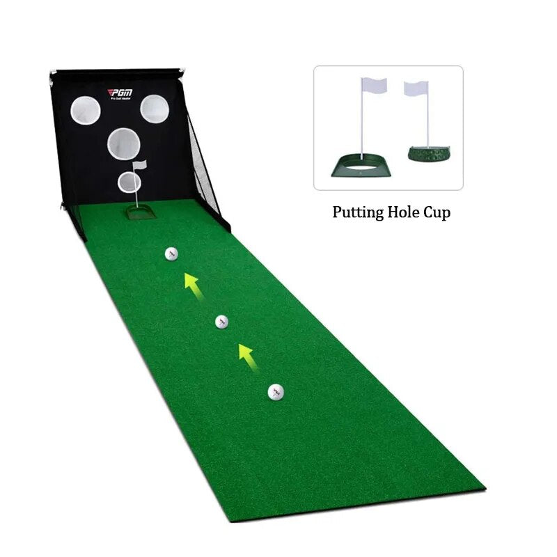 Indoor Golf Putting Home Trainer Mini Practice Mat Training Aids