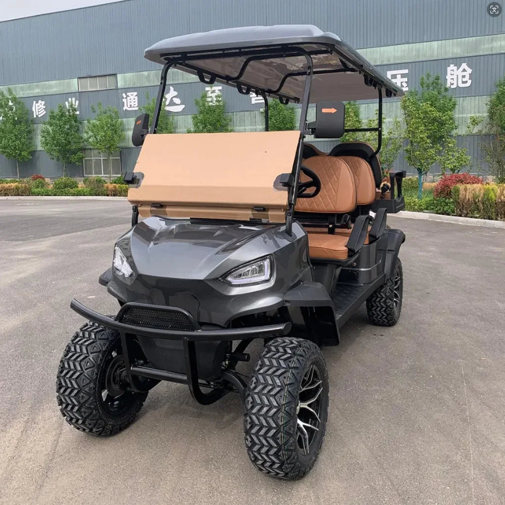 Electric Powerful Lifted 4 kw /5 kw  Golf Cart 60V 72V Lithium Battery 4 / 6 Seater Electric Golf Cart