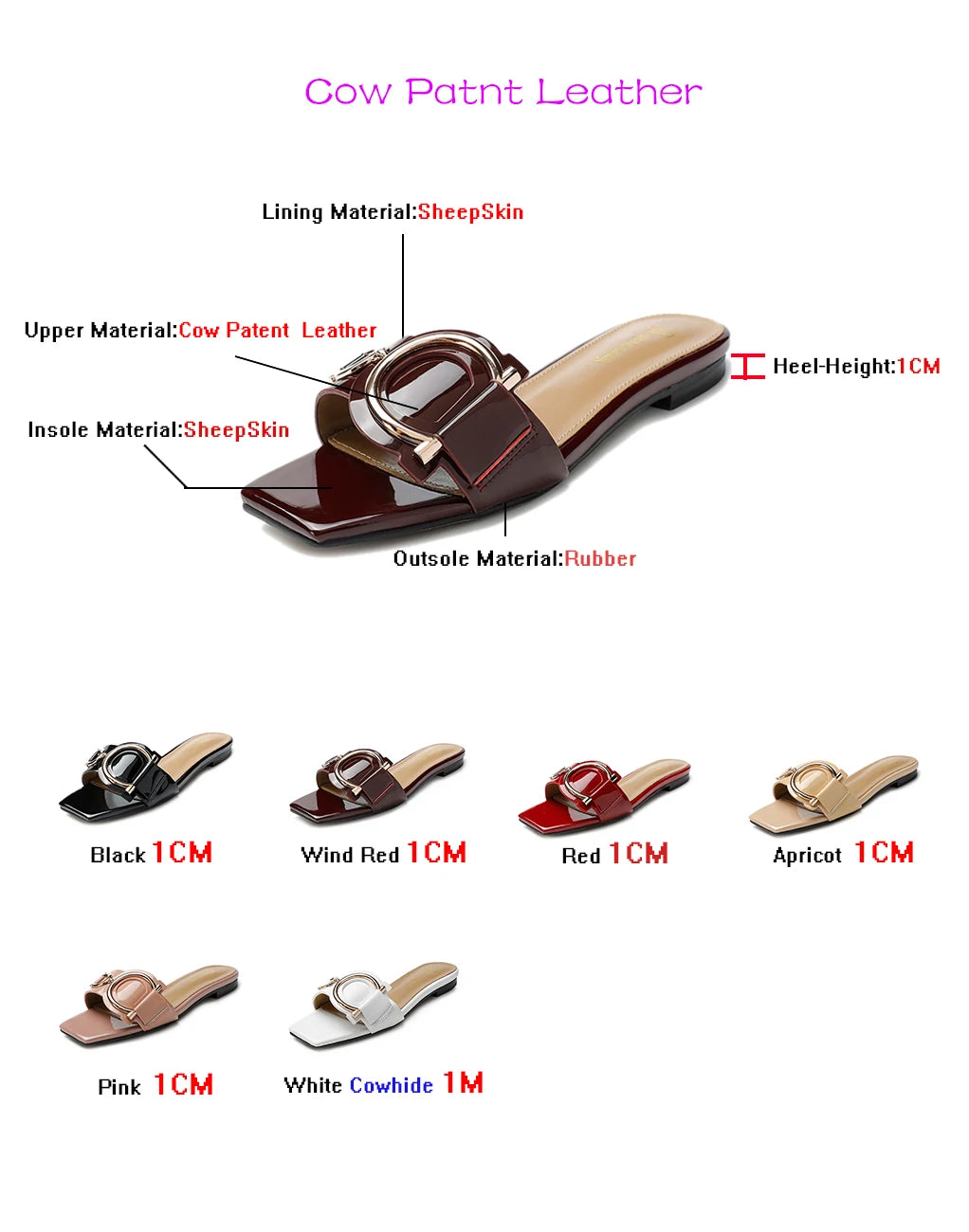 Womens Slipper Slides Luxury Designer Leather Sandals Ladies Casuals Fashion Shoes