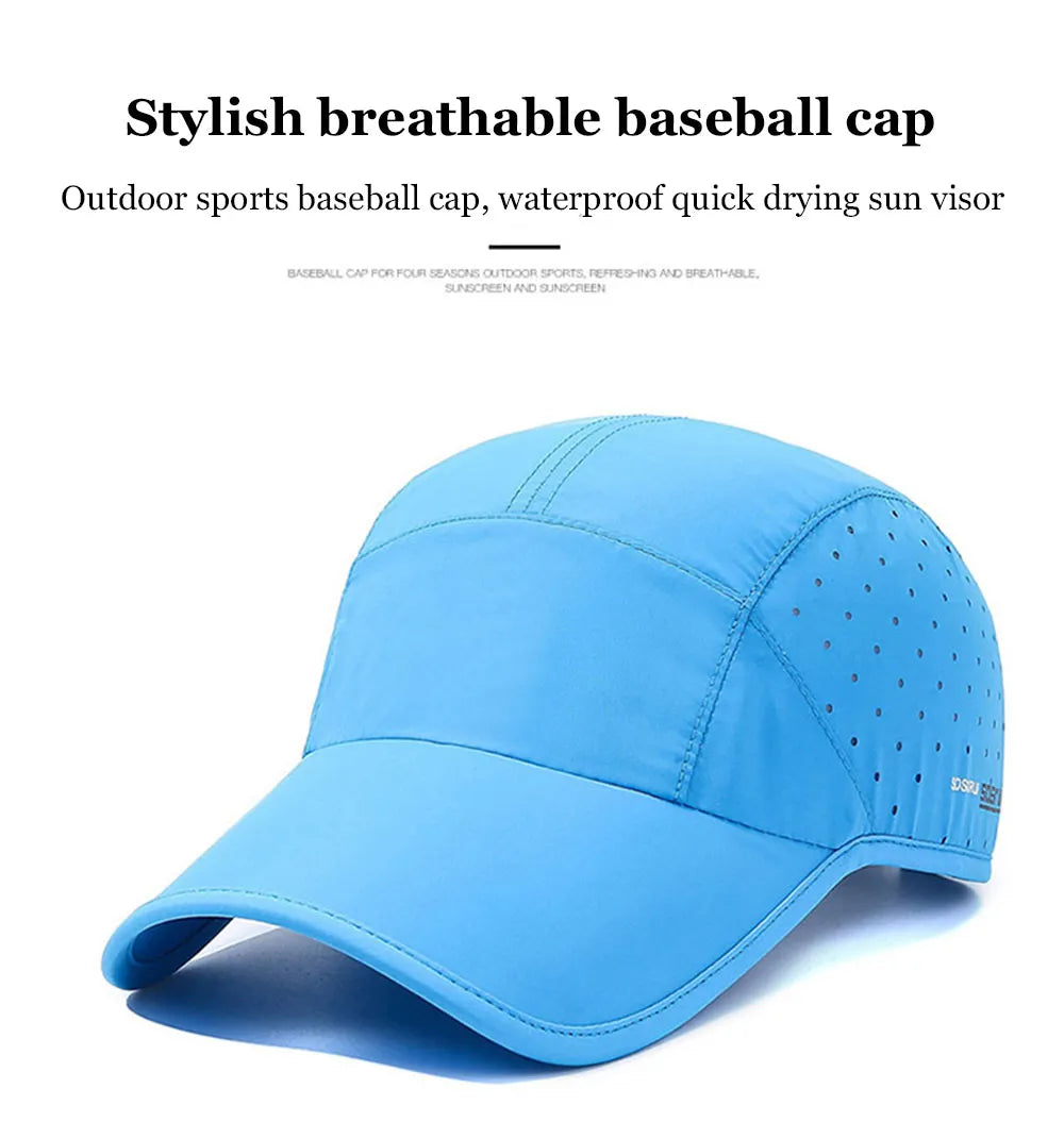 Outdoor Sport Quick Dry Waterproof Breathable Golf Cap Men /Women Fashion Sun Hat