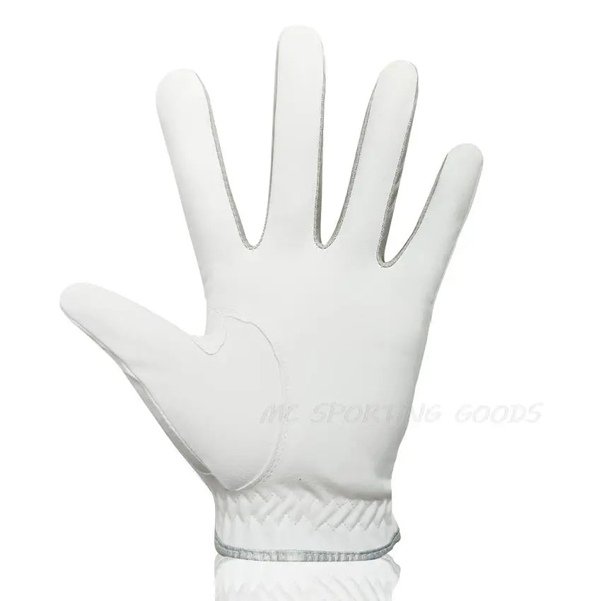 Men Golf Glove Soft Fabric Breathable Comfortable With Magnetic Marker, Right or Left Hand