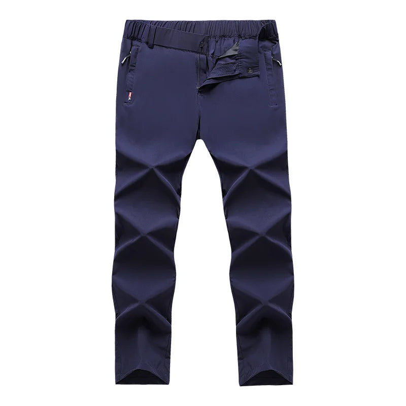 Men Summer Quick Dry Stretch Pants Plus Size Casual Sports Trousers Outdoor Golf Pants