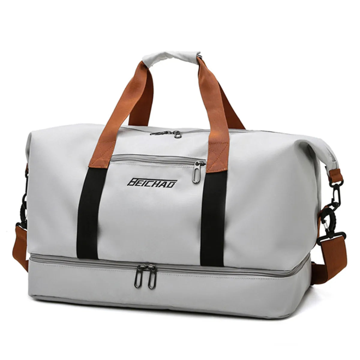 Travel Duffle Bag Shoe Compartment Carry-On With Wet Pocket