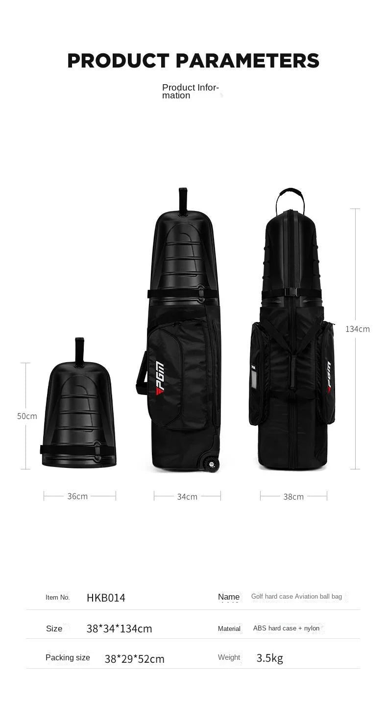 Golf Aviation Golf Club Travel Bag Men / Women Hard Shell Anti Crash Aircraft Roller Travel Bag