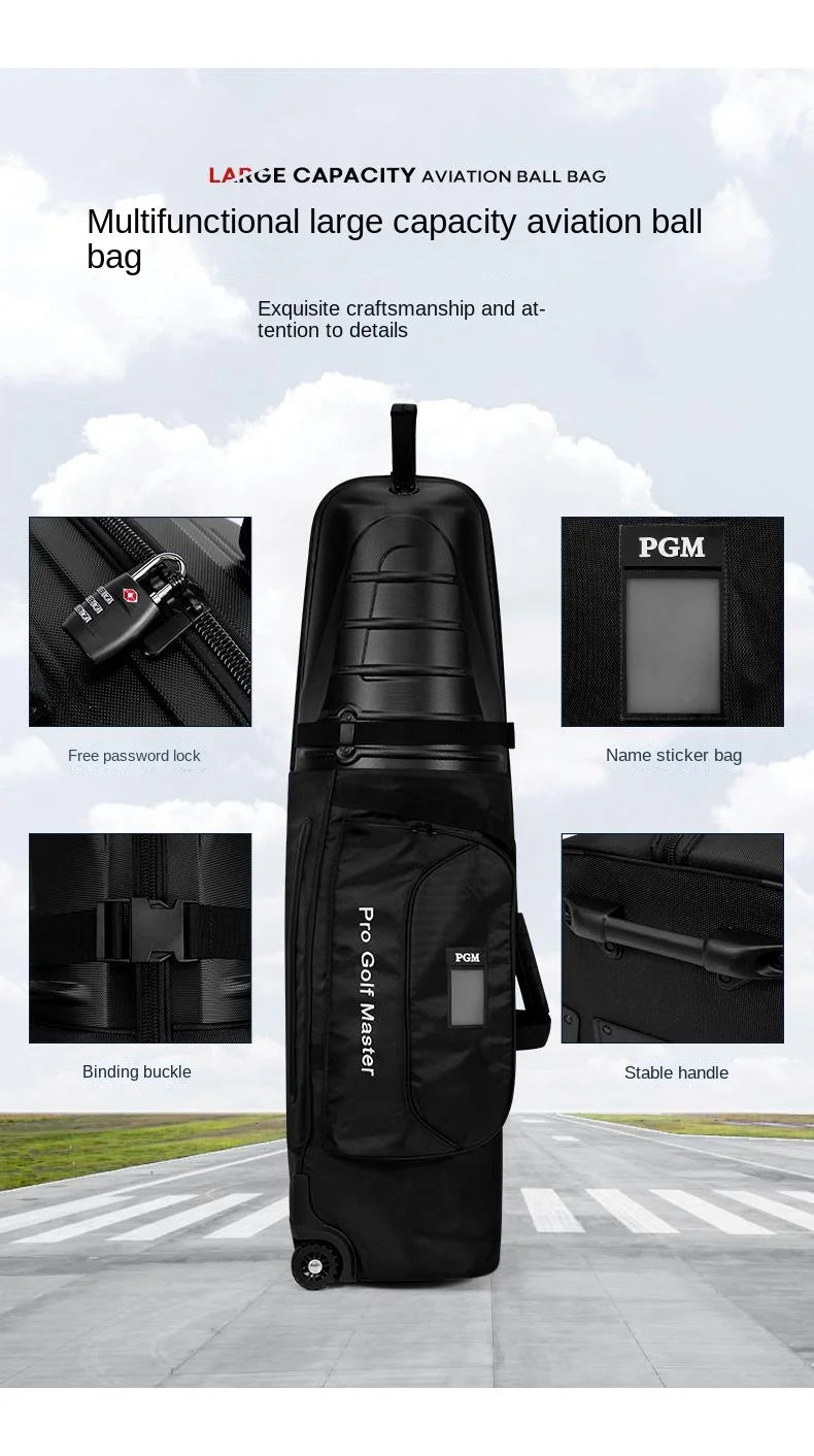 Golf Aviation Golf Club Travel Bag Men / Women Hard Shell Anti Crash Aircraft Roller Travel Bag