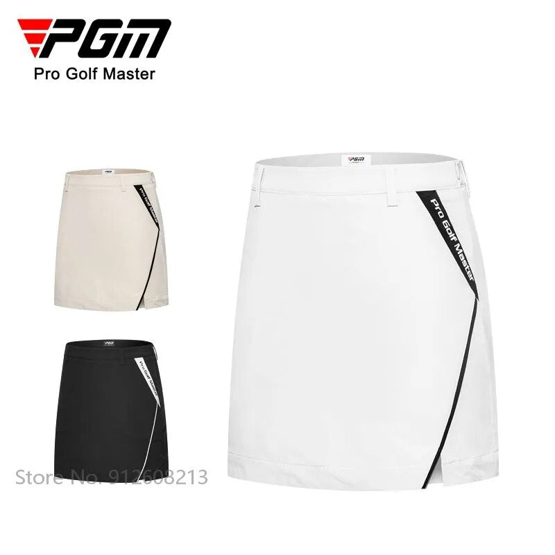 Ladies Split Golf Pencil Skirt, Quick-Dry, Golf-Skort, High-Waisted, Breathable, With Inner Shorts.