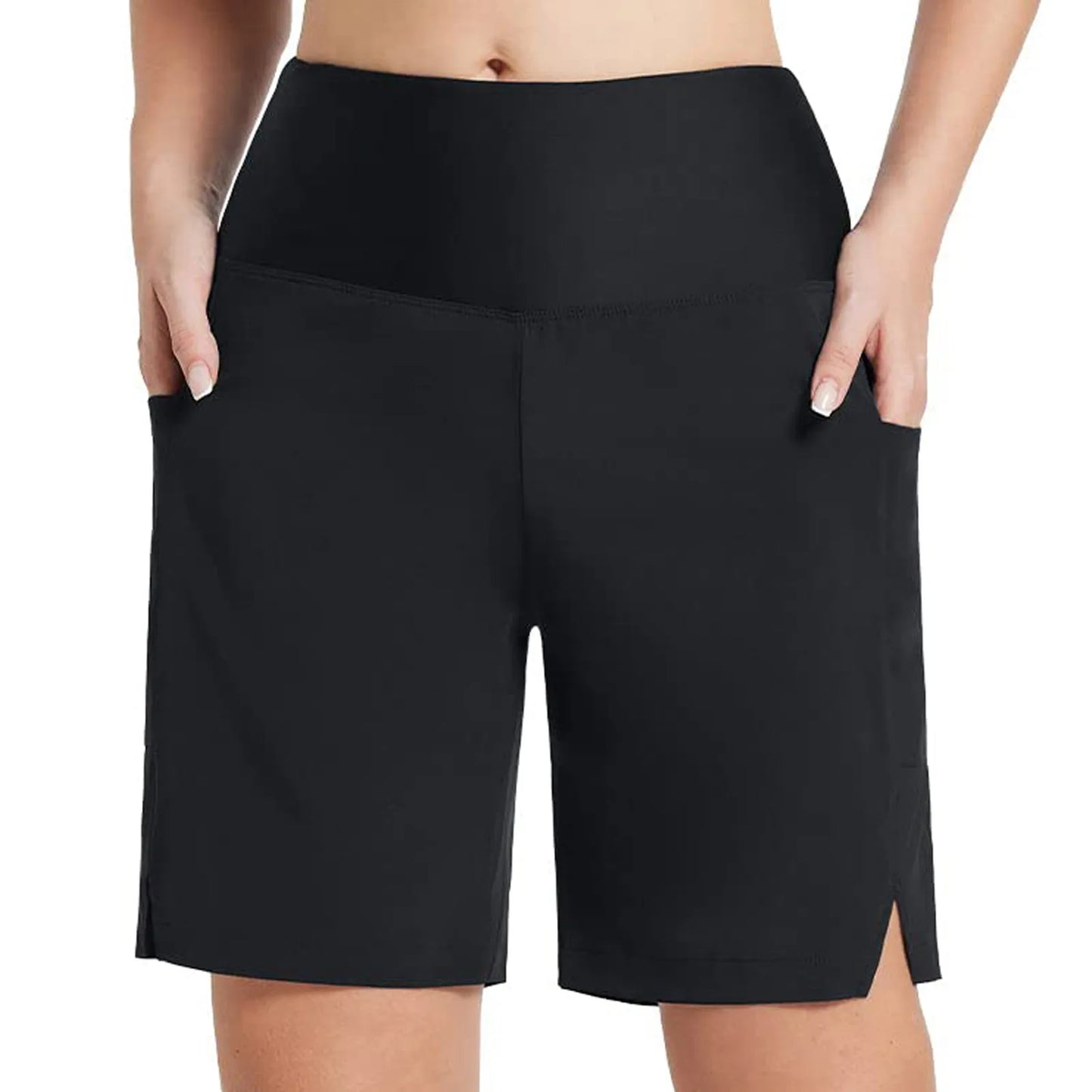 Women Golf Shorts High Waist Bottoms Tummy Control