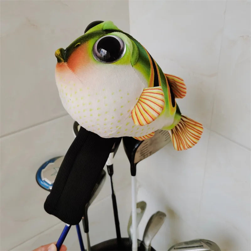 Plush Globe Fish Golf Cover Fairway Woods Head Cover Men /Women