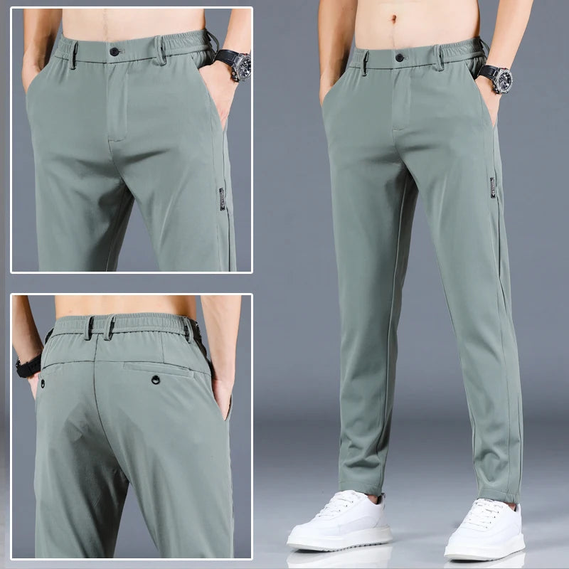 Men's Golf Pants High Quality Slight Stretch Fashion Casual Breathable Trousers