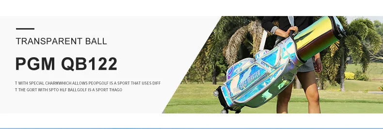 Golf Bag Waterproof Golf Bracket Bag Ladies Colorful Retractable Golf Bag Four Wheel Flat Push Bag