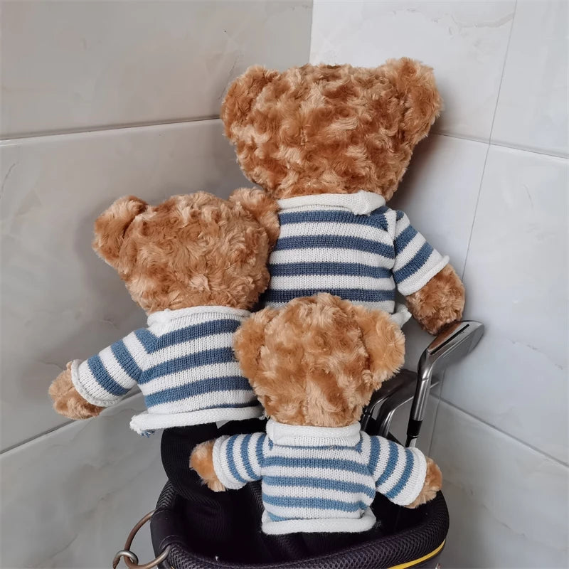 Golf Wood Head Covers For Driver Fairway Hybrid Club Head Covers Plush Toy Bear