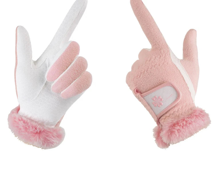 Luxury Brand Warm Golf Gloves Women's Left and Right Hands 1 Pair