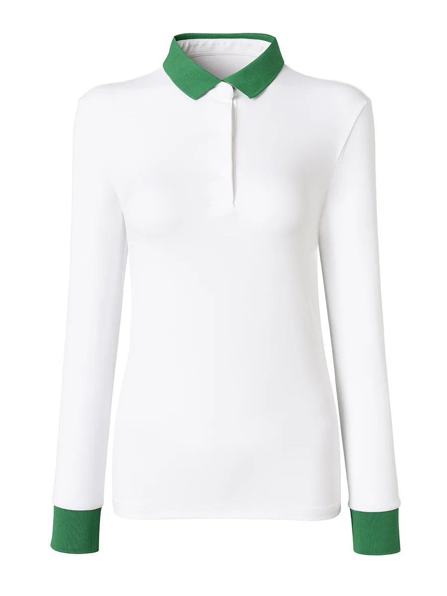 Women Long-sleeved Spandex Golf Shirts Ladies Breathable Golf Sports Quick-Dry Casual Tops