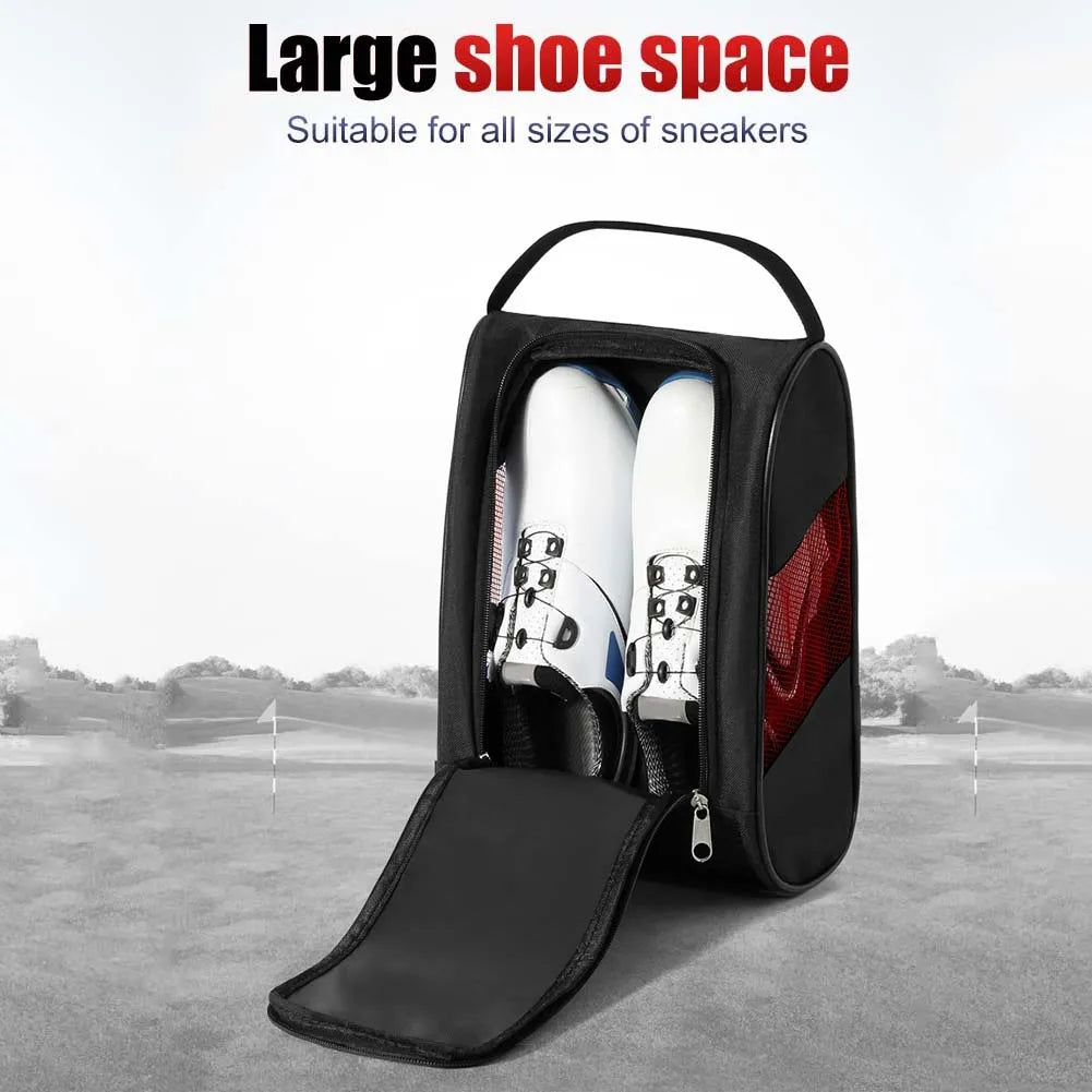 Portable Golf Shoe Bag Nylon Carrier Breathable.