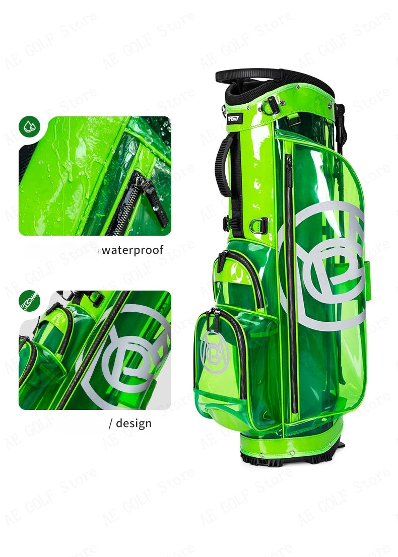 Golf Bag Women High Quality Waterproof Portable Club Case Lightweight Bright Transparent