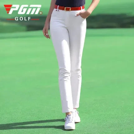 Female Slim Elastic Golf Trousers Women Breathable Casual Golf Pants Leisure with Pockets XS-XXXL