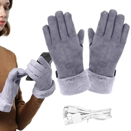 USB Heated Gloves Battery Soft Sports Rechargeable, Lined, Golf Gloves.