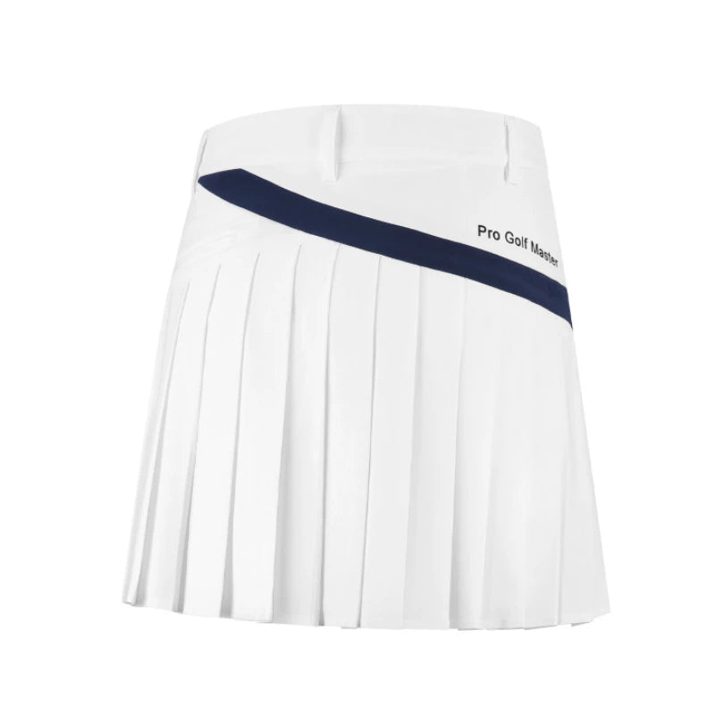 Women's Golf Sports Short Skirt Summer Breathable Underpants Half  A-line Pleated Skirt QZ089