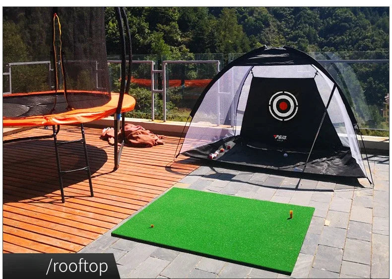 Golf Practice Net with Cutting Rod Hitting Cage Indoor OutdoorGolf Equipment