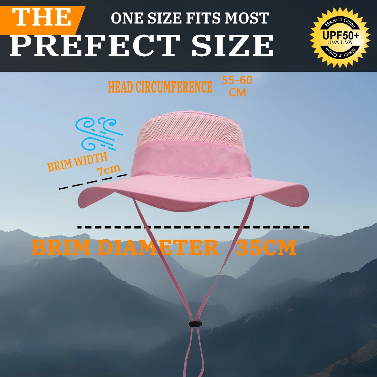 Bucket Hat Women / Men's Sunscreen Sun Hat Panama Hat Breathable Net Quick-drying