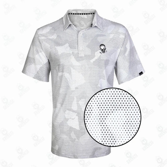 Men's Summer Golf White Shirt Pro Cool Stretch Golf Polo Sports Casual Sports Clothes