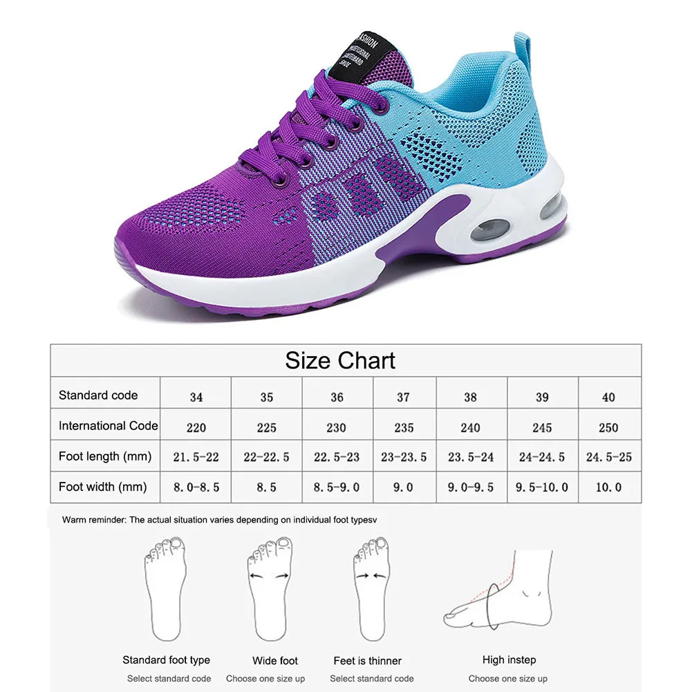 2023 Women Sport Shoes Fashion Sneakers, All Season, Comfortable Breathable Running Shoes.