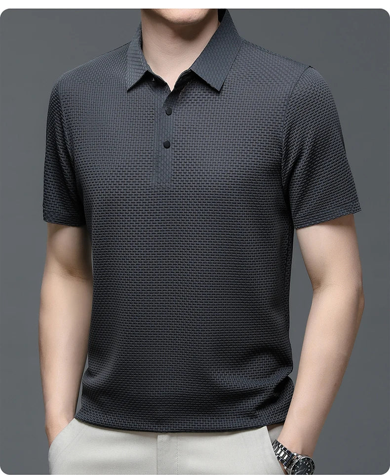 Golf Summer Men's Short-Sleeved Polo Shirt Breathable T-Shirt