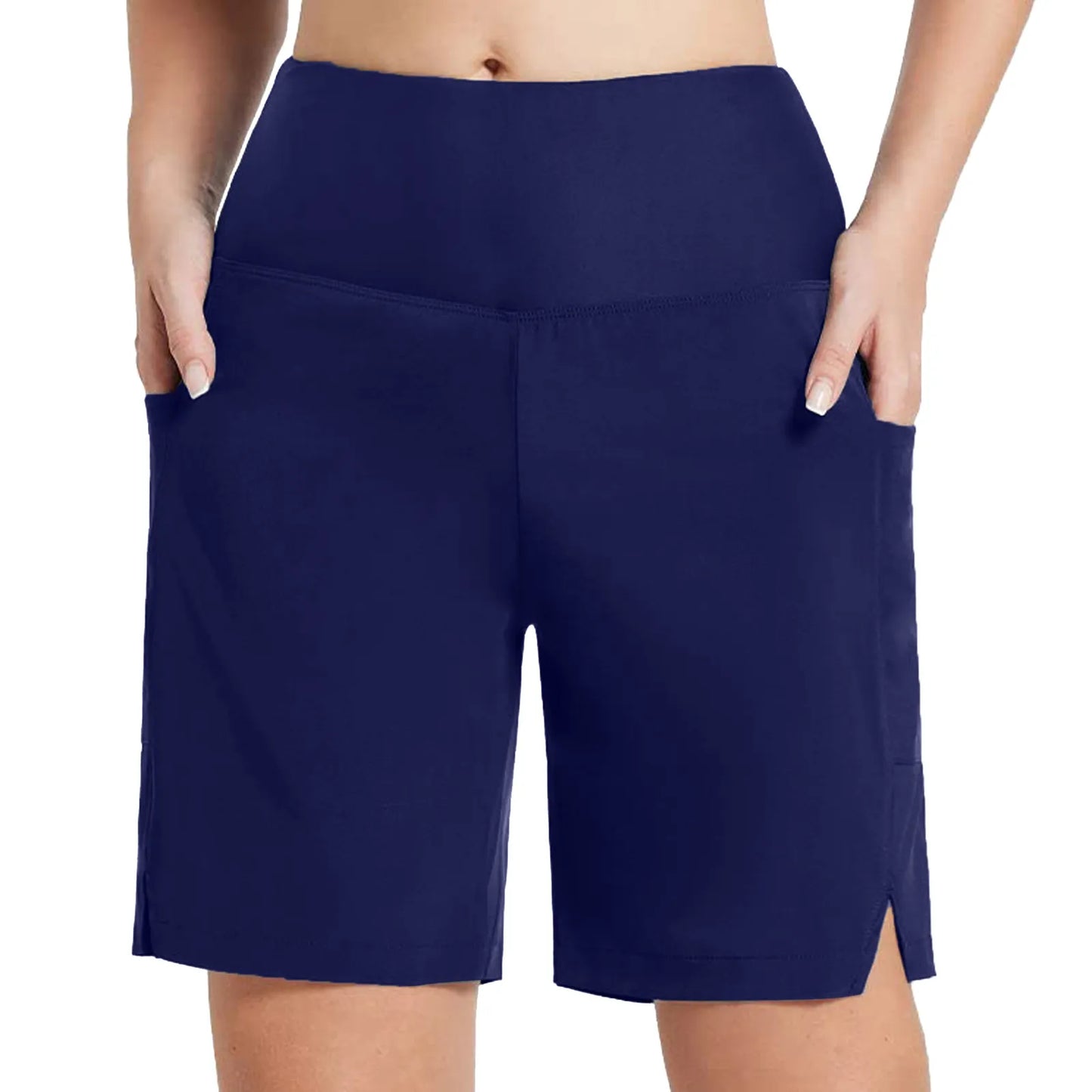 Women Golf Shorts High Waist Bottoms Tummy Control