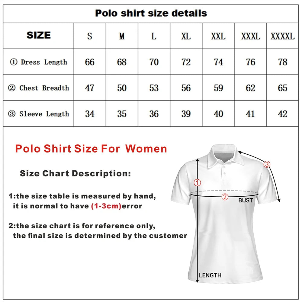 Women Golf Shirt Fashion Polo Shirts Summer Short Sleeve Outdoor Sports Apparel Stretch Quick Dry Breathable