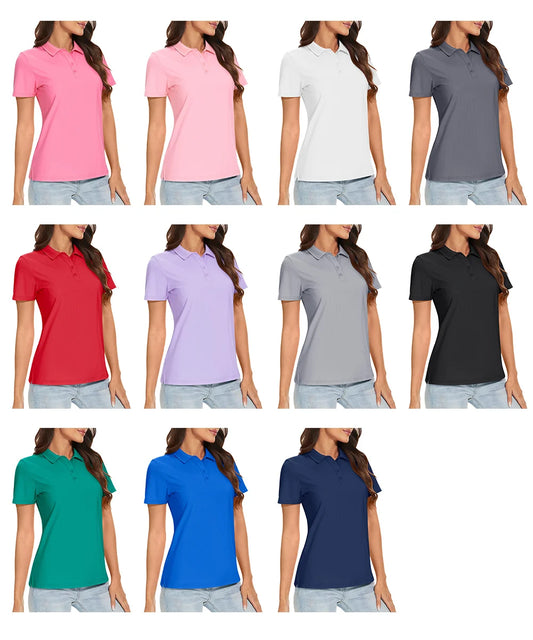 Women's Casual Short Sleeve T Shirt Breathable, Quick Dry, Golf Shirts Female Tee