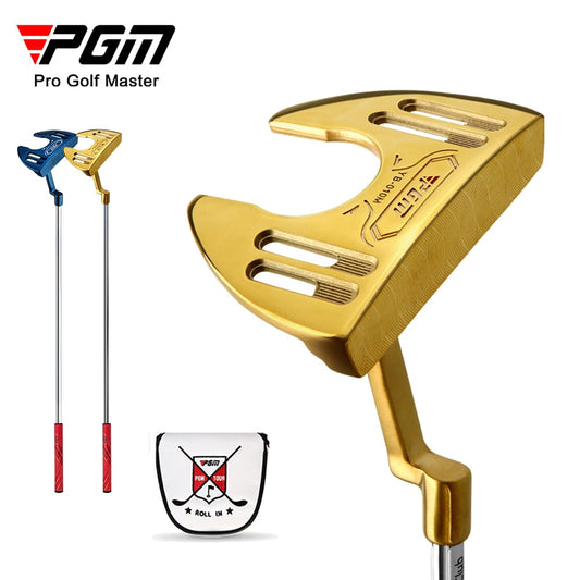 Golf putter Authentic Golf Men's Blue/Gold Putter Has Line of Sight, Large Grip