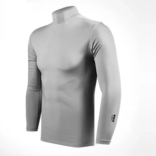 Men's Sun Protection Golf Shirt Under Shirt Long Sleeved Cooling Ice Silk T-shirts Anti-UV Soft