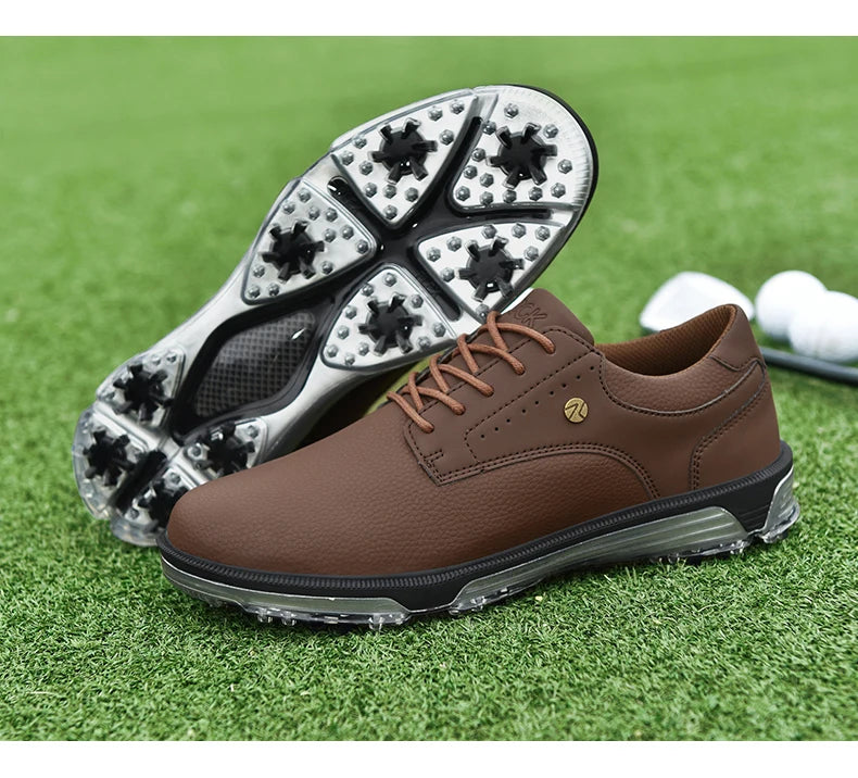 Golf Shoes Mens Professional Spikeless Sneakers Non-Slip Waterproof Outdoor Golf Walking Footwear