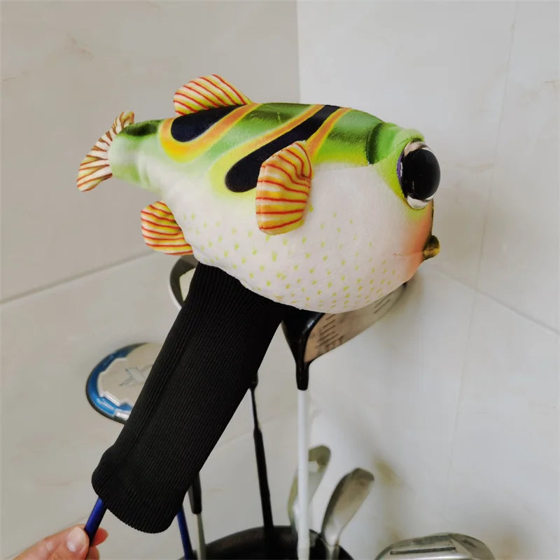 Plush Globe Fish Golf Cover Fairway Woods Head Cover Men /Women