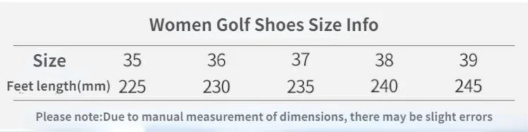 Golf Shoes Anti-slip Sports Golf Comfortable Durable and Breathable High End Shoes for Women