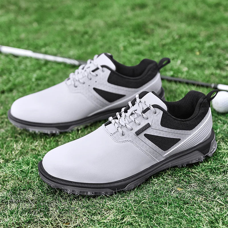 Waterproof Golf Shoes Mens High Quality Leather Professional Outdoor Golfing Sneakers