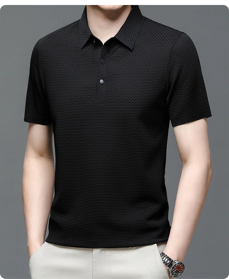 Golf Summer Men's Short-Sleeved Polo Shirt Breathable T-Shirt