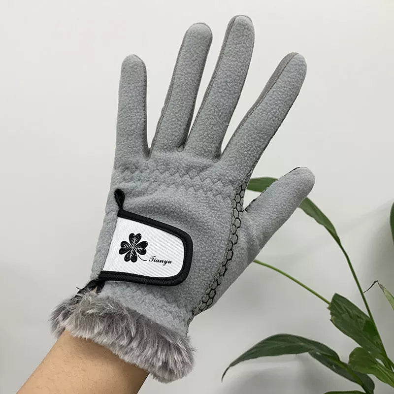 Luxury Brand Warm Golf Gloves Women's Left and Right Hands 1 Pair