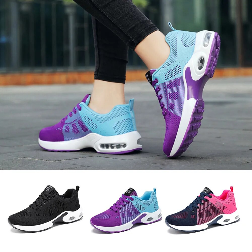 2023 Women Sport Shoes Fashion Sneakers, All Season, Comfortable Breathable Running Shoes.