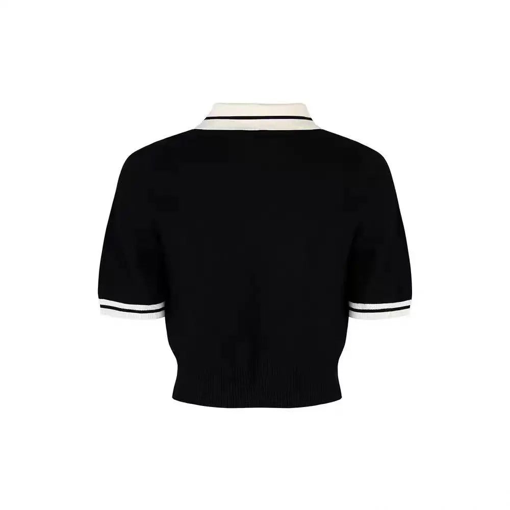 Women's Golf Knitted Shirt, Spring/Summer Women's Knitted Sports T-shirt, Comfortable, Breathable