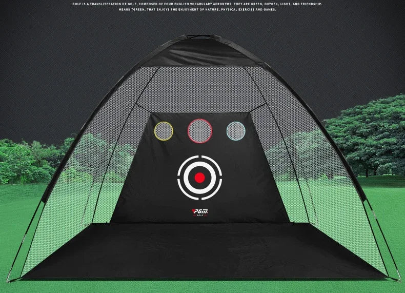 Golf Practice Net with Cutting Rod Hitting Cage Indoor OutdoorGolf Equipment