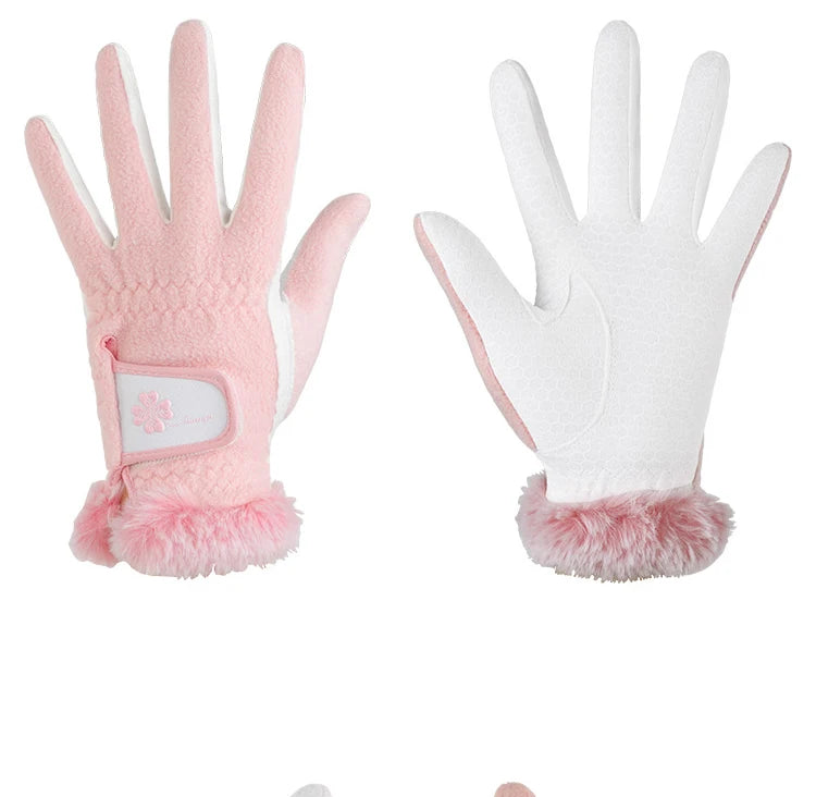 Luxury Brand Warm Golf Gloves Women's Left and Right Hands 1 Pair