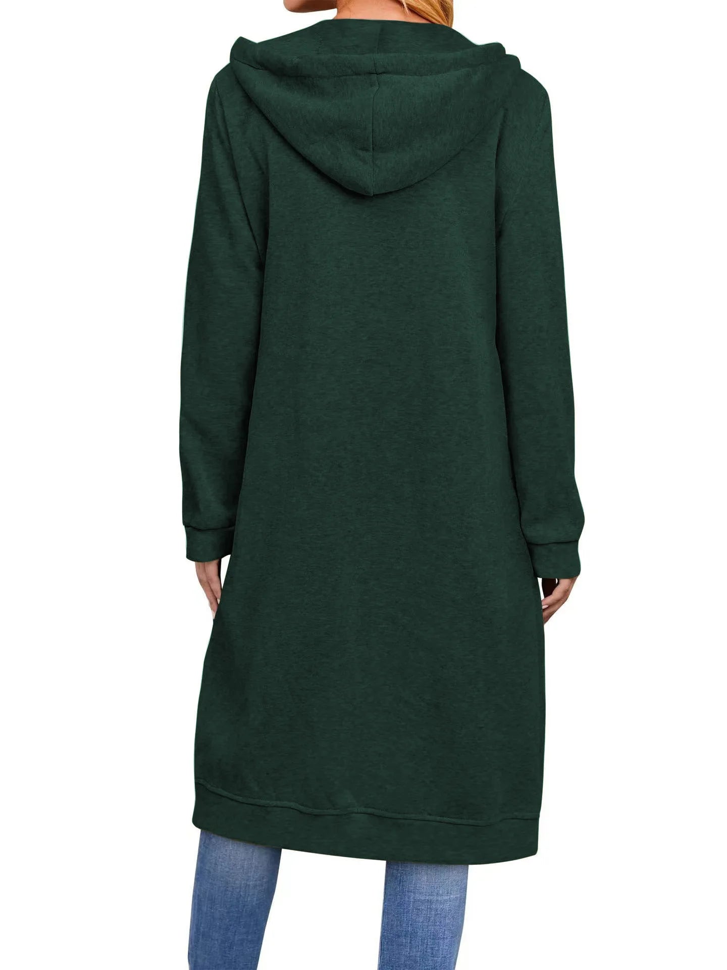 Plus Size Hoodies for Women Casual Full Zip Hoodies Comfortable Women's Long Fashionable Sweatshirts With Pockets