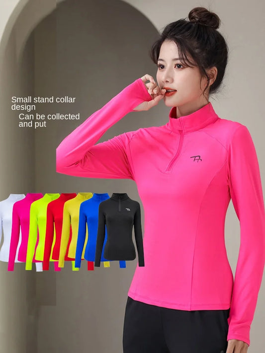 Golf Womens Sunscreen Shirts With Long Sleeves and ultra-thin ice silk shirt