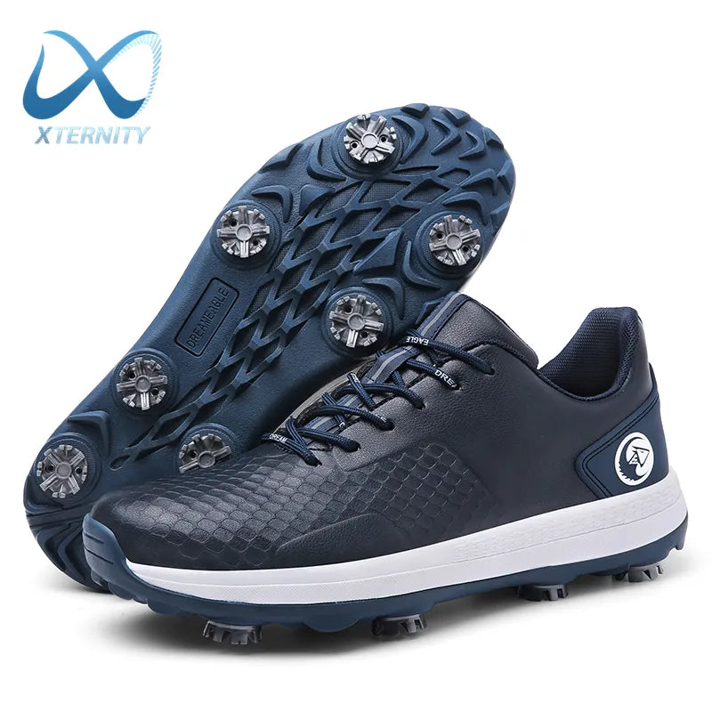 Mens Professional Casual Golf Shoes Outdoor Waterproof Non-Slip Luxury Athletic Golfers Footwear